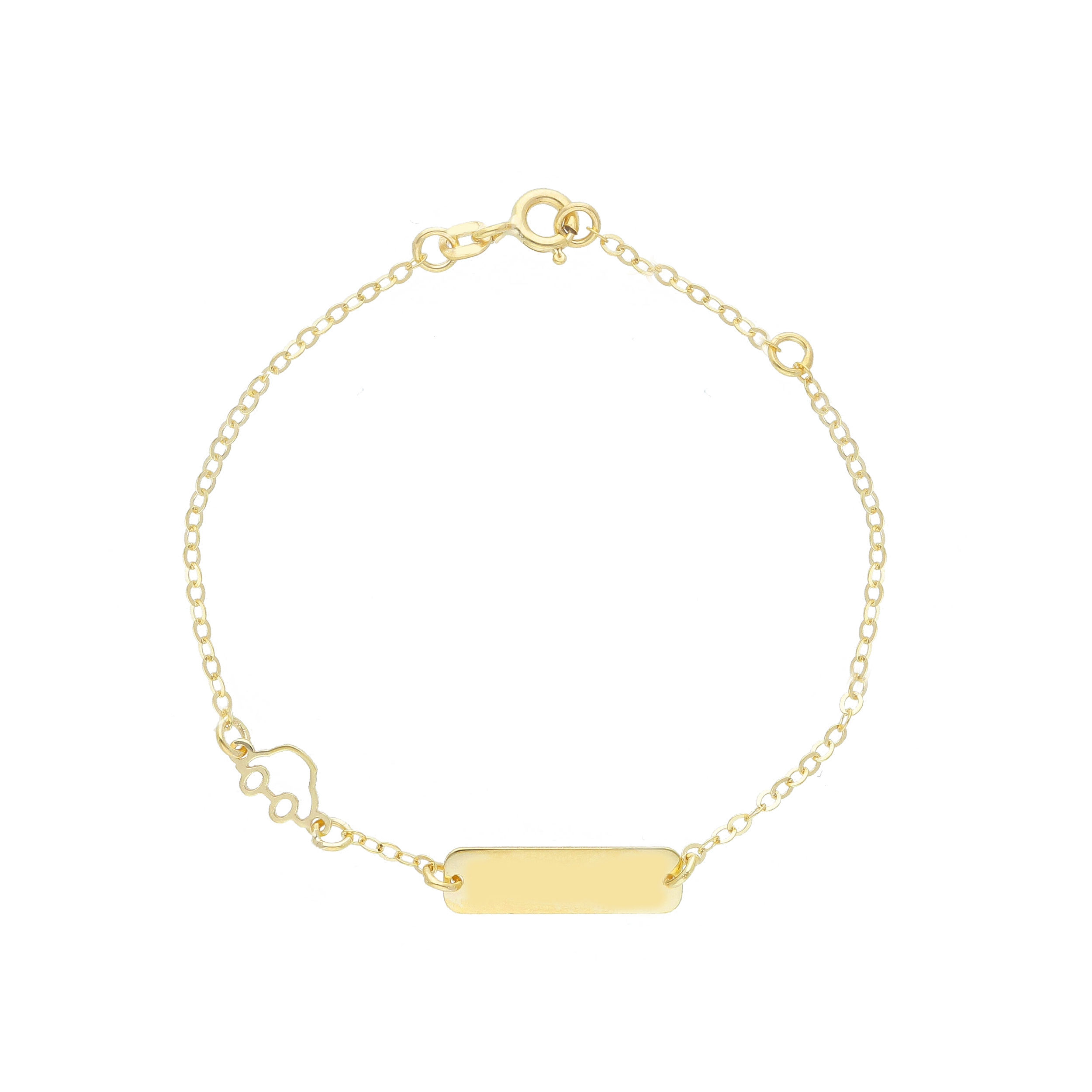 Bracciale -Targa e macchina in oro giallo k9  (code  S278045)
