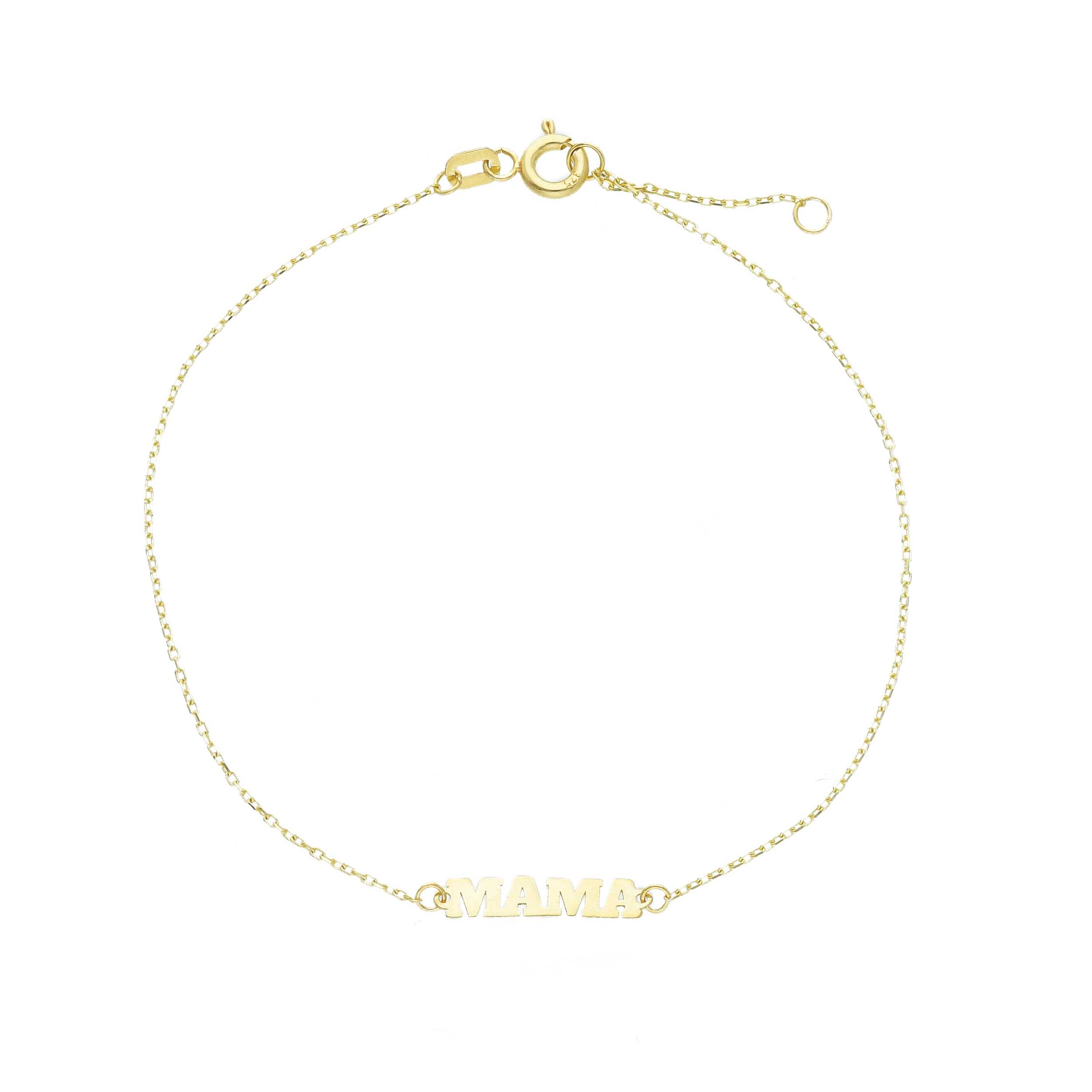 Βραχιόλι MAMA απο χρυσό κ9 (code S284078)