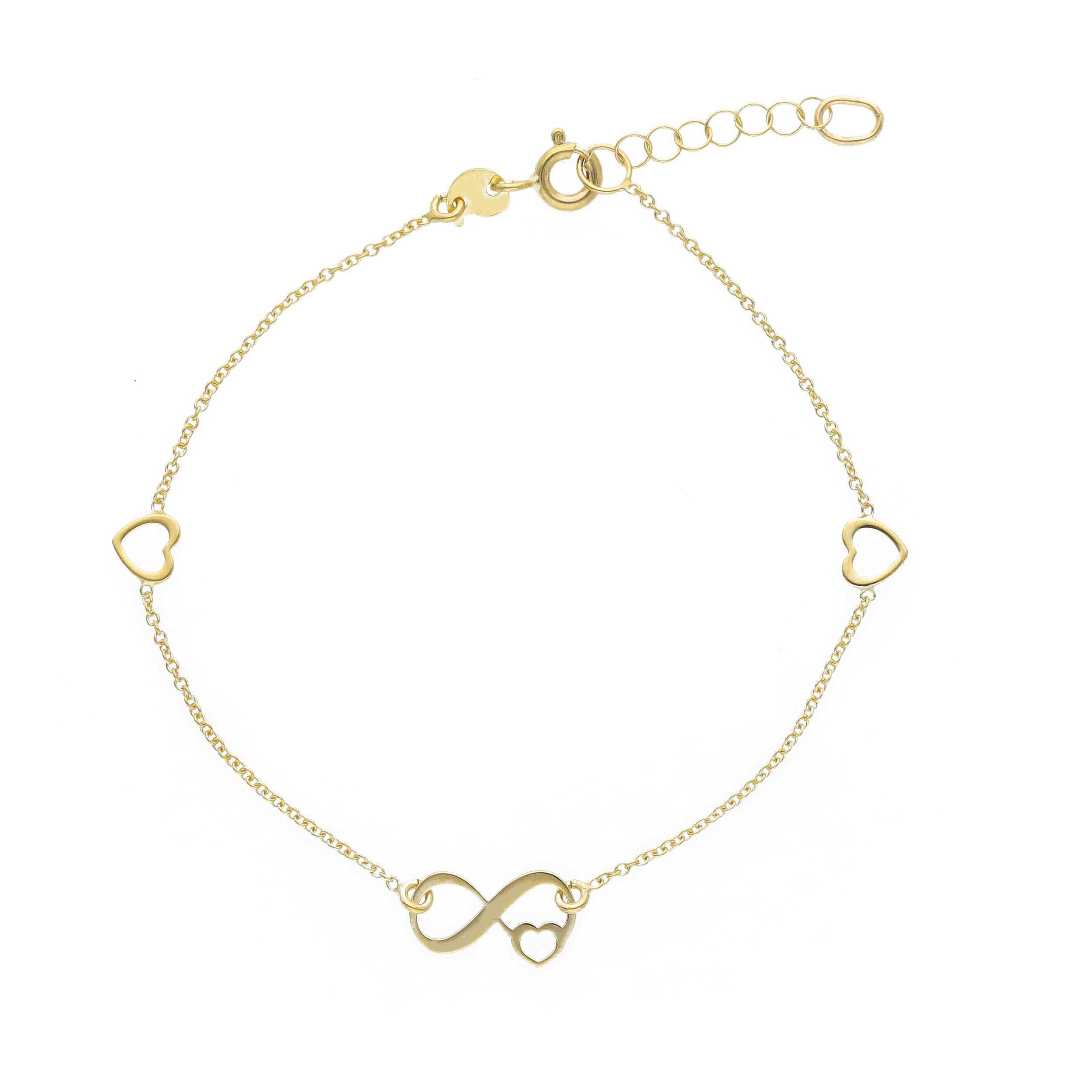 Βραχιόλι άπειρο απο χρυσό κ9 (code S289223)