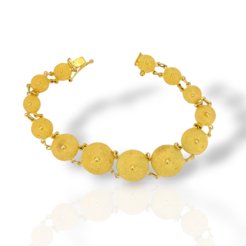 14k gold bracelet (code M2924)