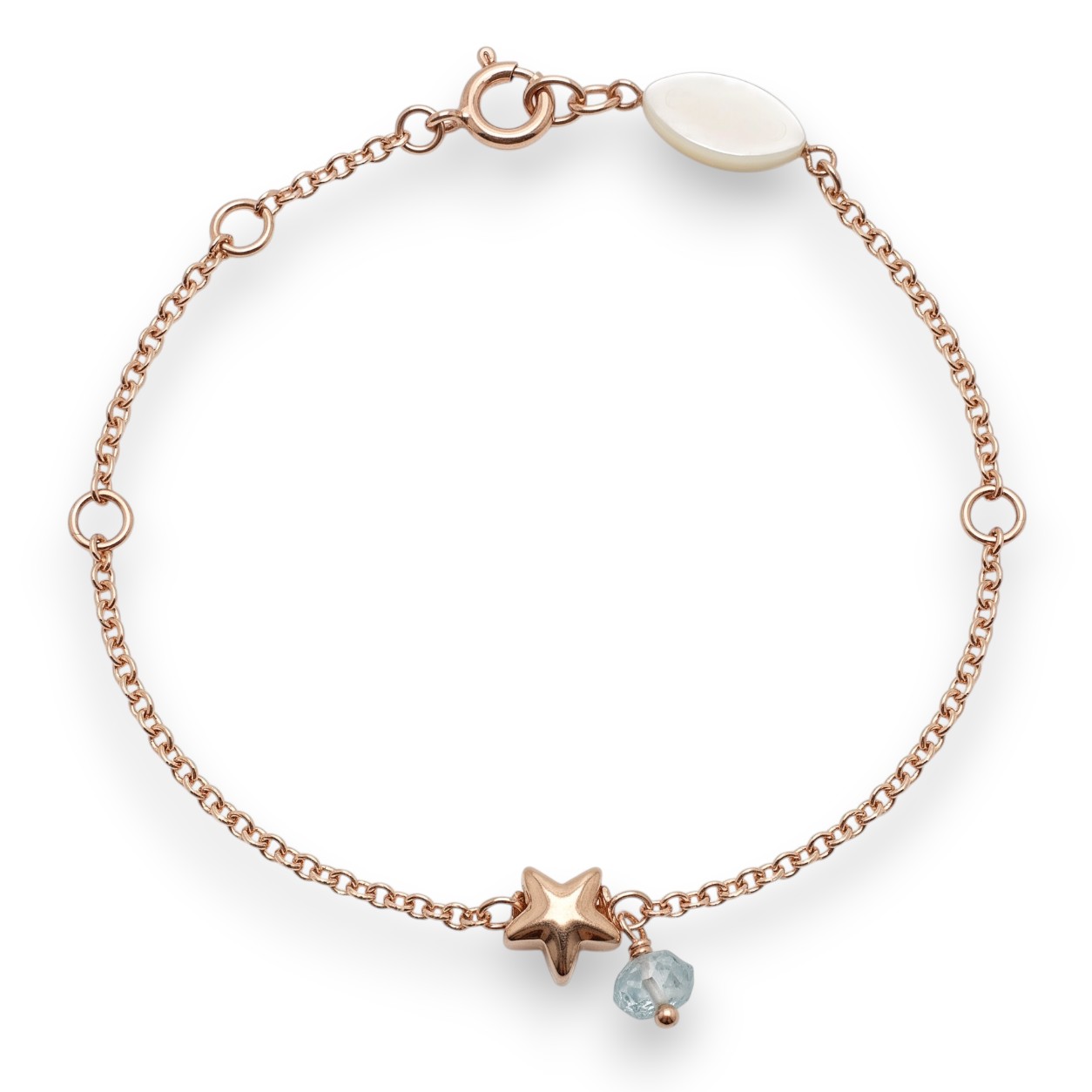 Rose gold bracelet k9 with stars (code AL2167)