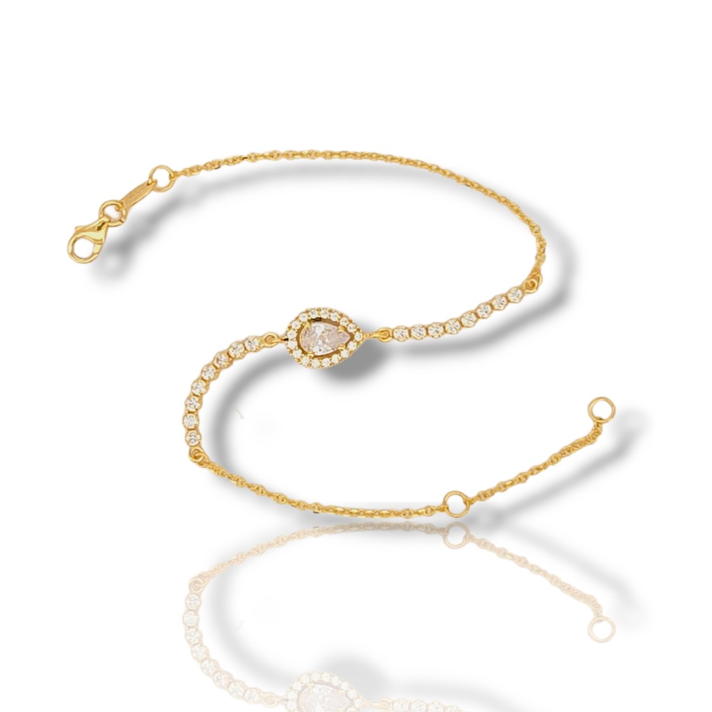 Bracciale in oro Gialloo k14 (code  M2632B)