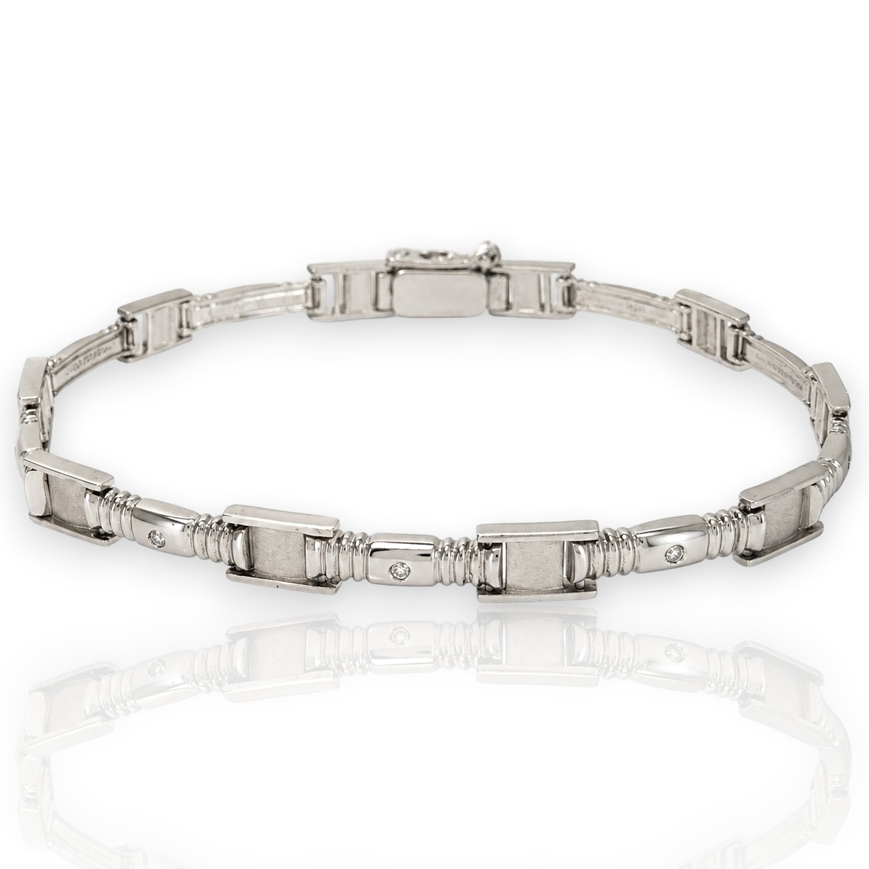 White gold bracelet k14 (code M2647)