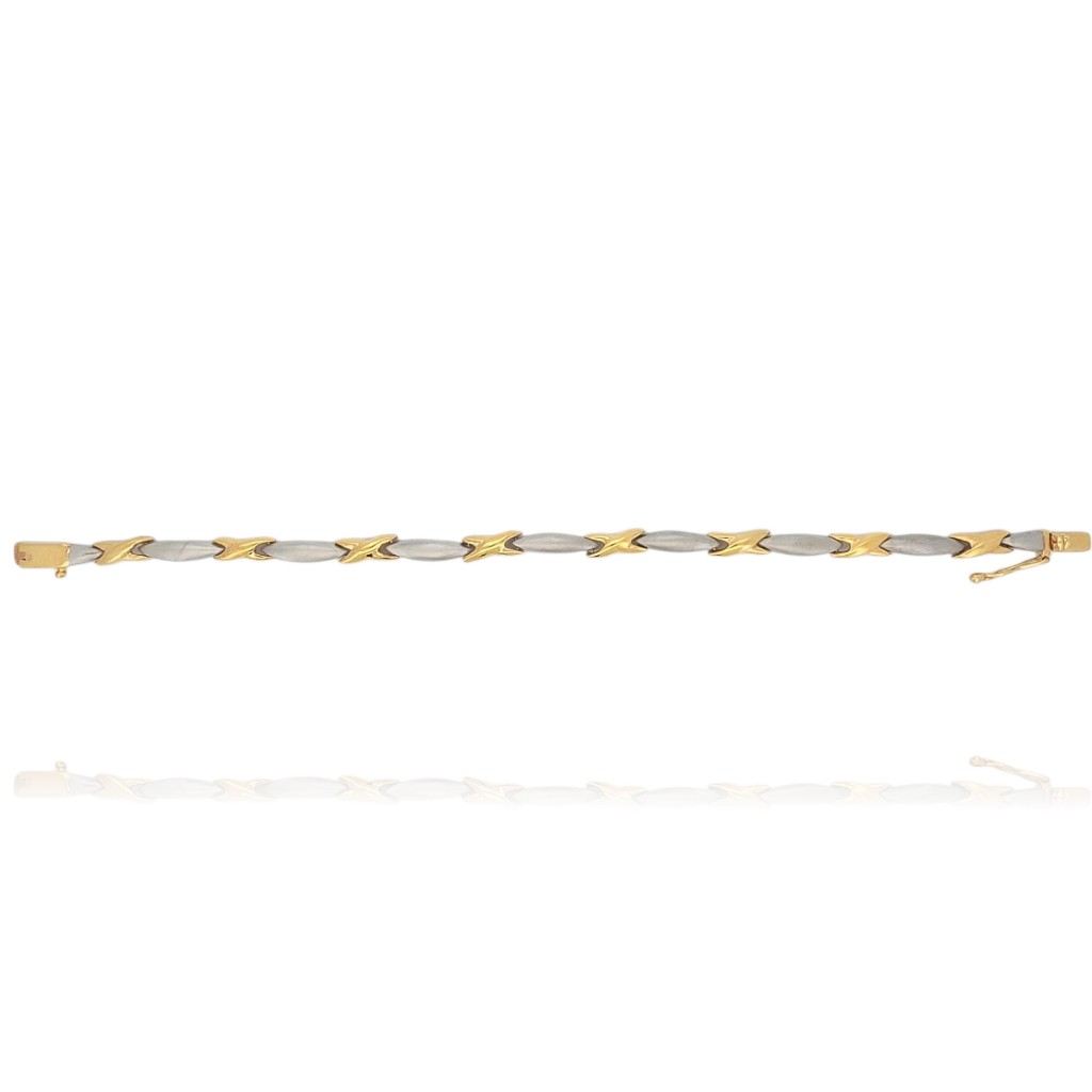 Bracciale in oro 18k e oro bianco (code M2907)