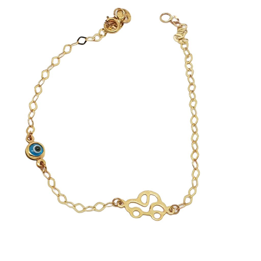 Bracciale in oro giallo k9 con Auto (code AL2056)