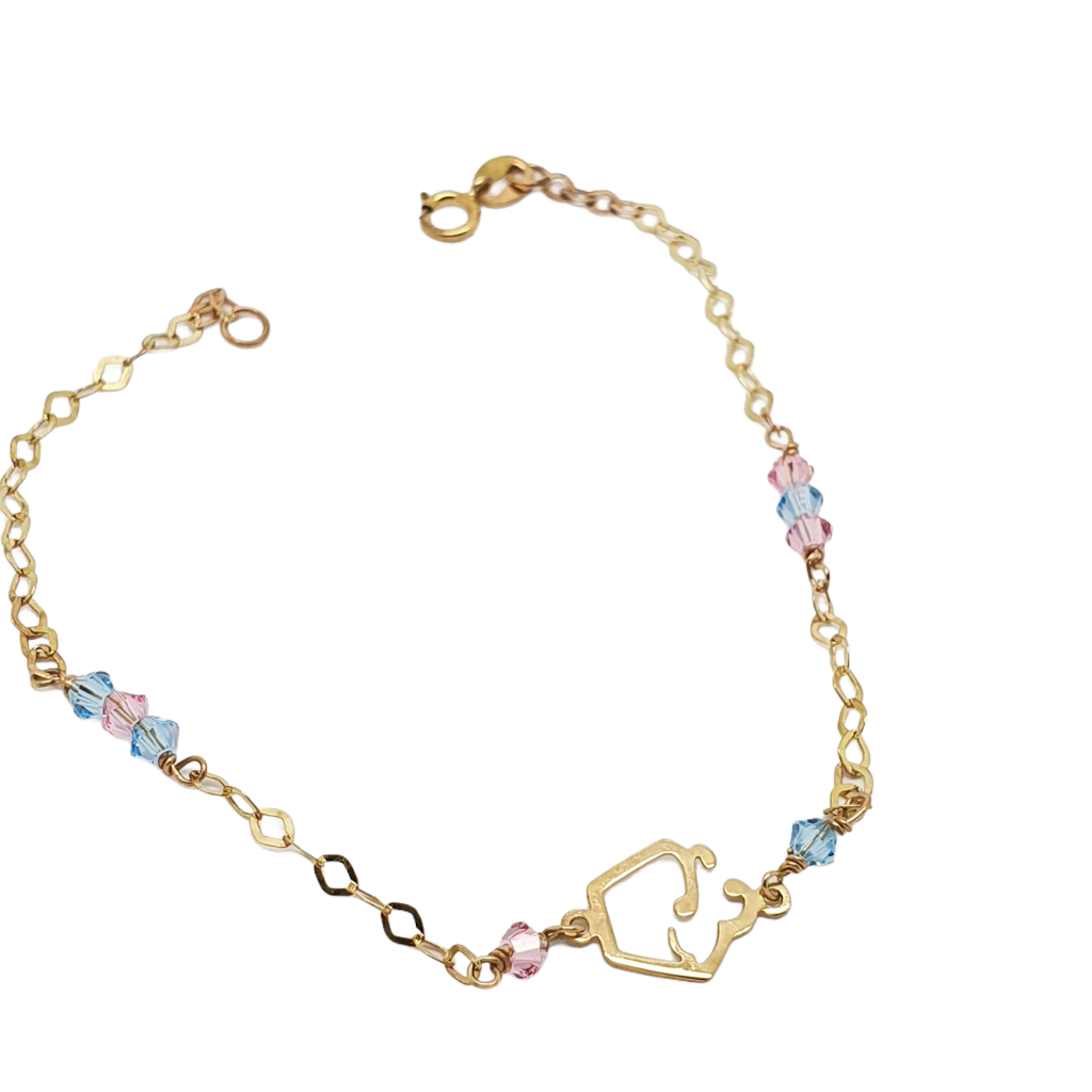 Golden ice cream cup bracelet k9 (code AL2073)