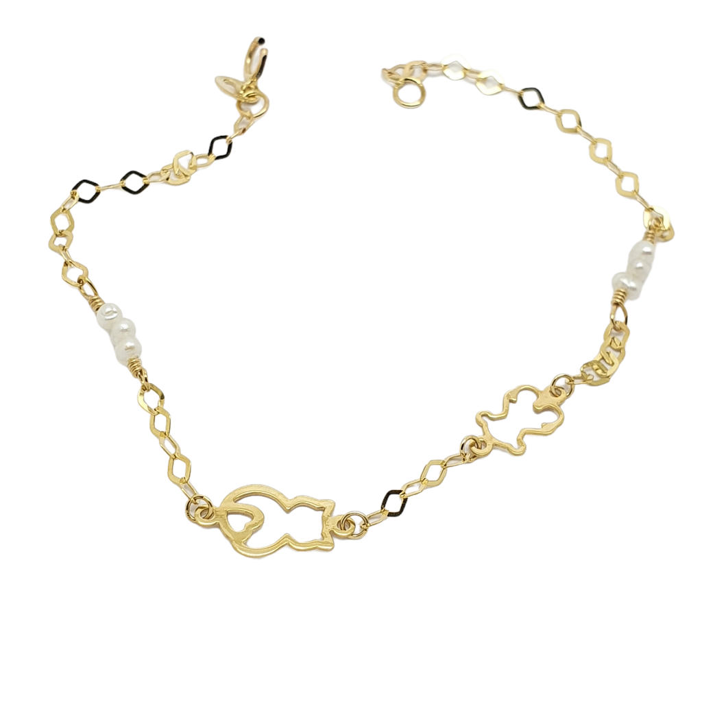 Golden animal bracelet k9 (code AL2079)