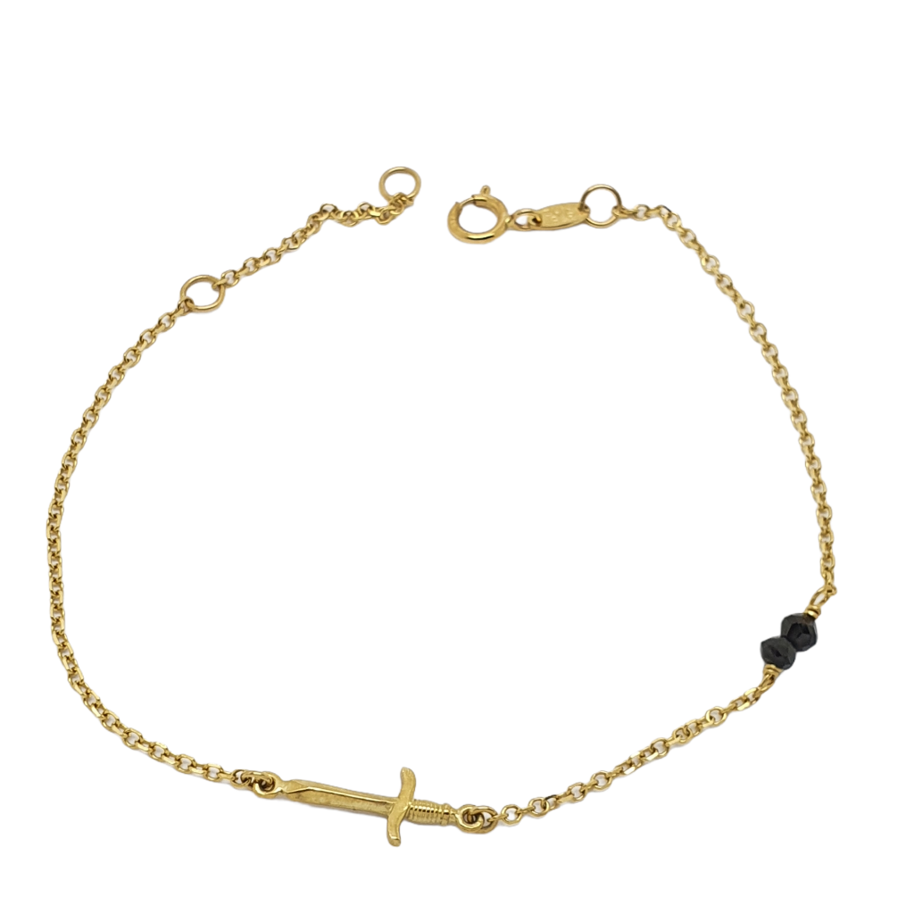 Golden cross bracelet k9 (code AL2080)