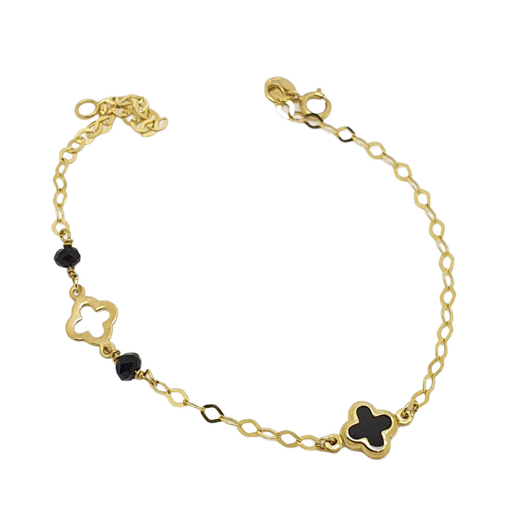 Golden cross bracelet k9 (code AL2090)