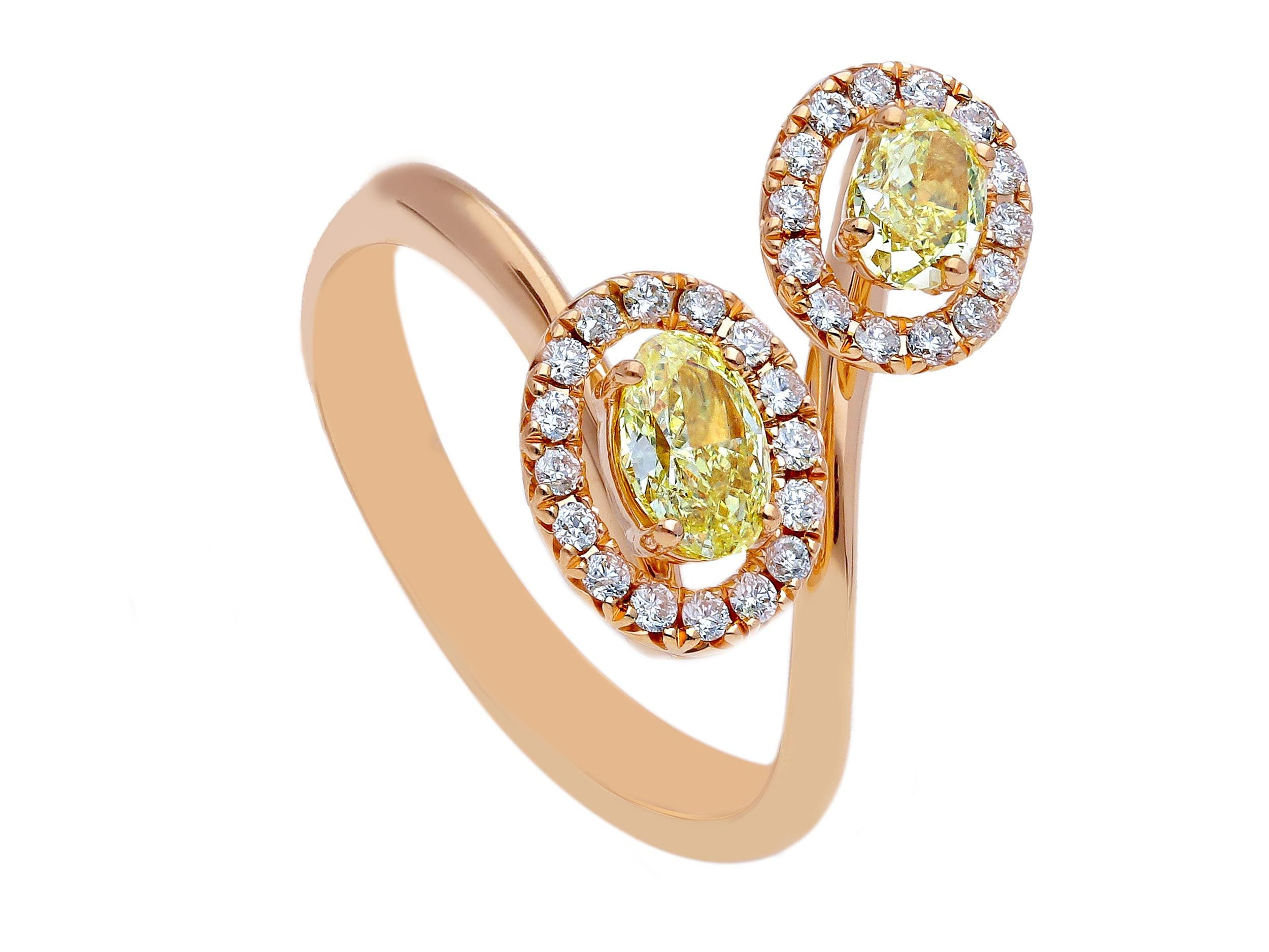 Δαχτυλίδι απο ροζ χρυσό κ18 με διαμάντια (code S252646)