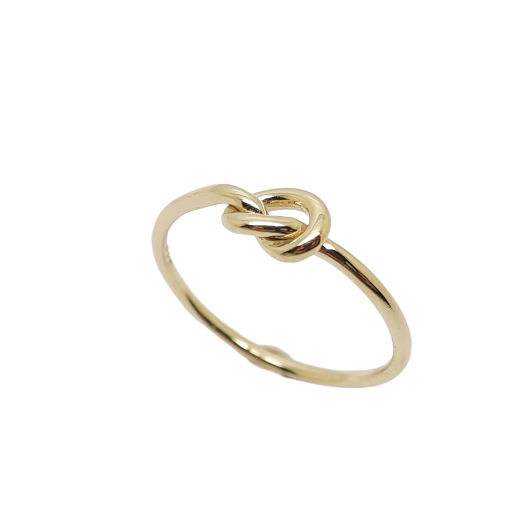 Anello nodo in oro Giallo k14 (code P1762)