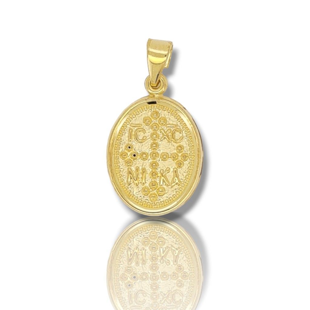 Yellow gold k9 amulet (code AG2609)