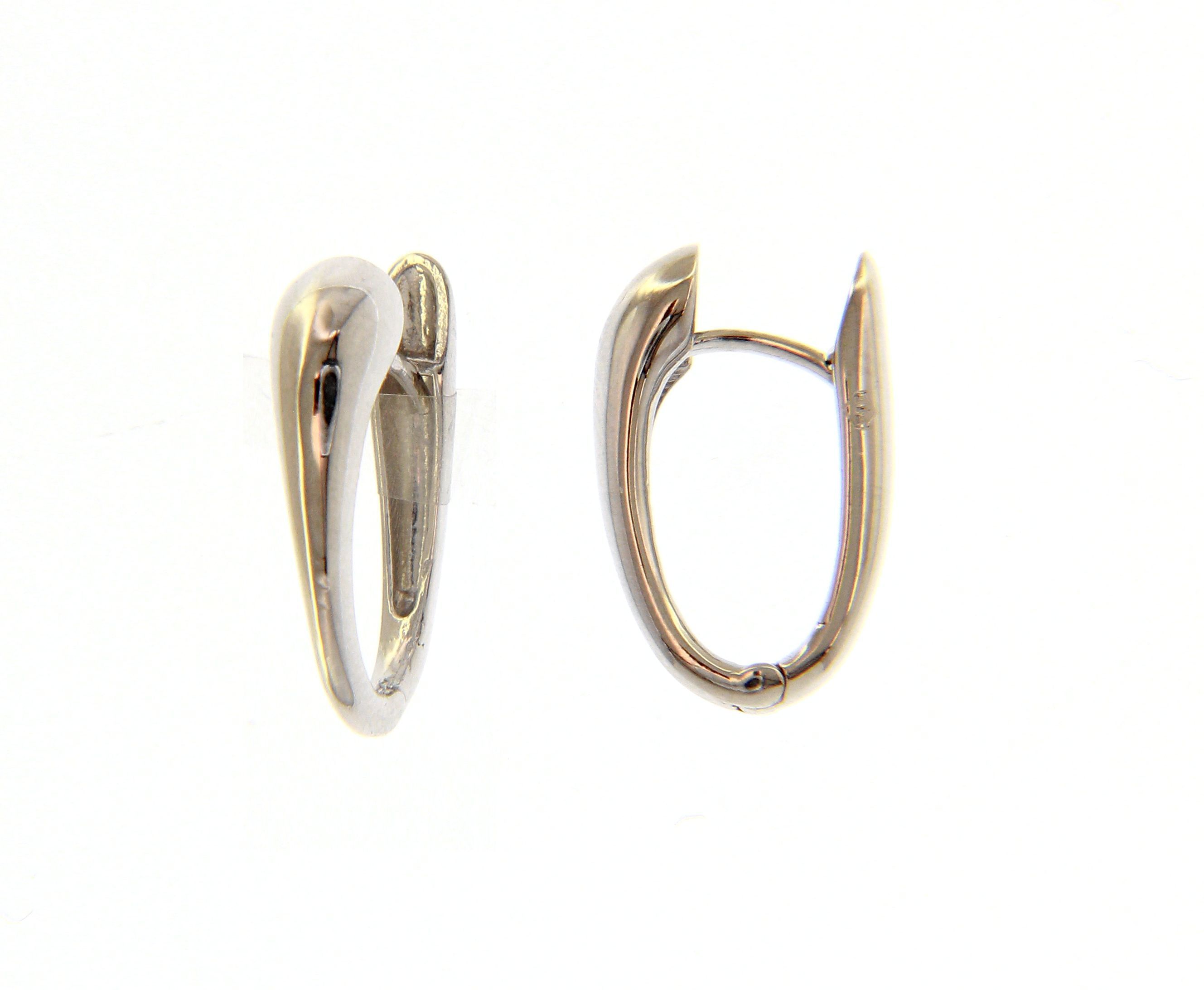 White gold earrings 14k (code S225036)