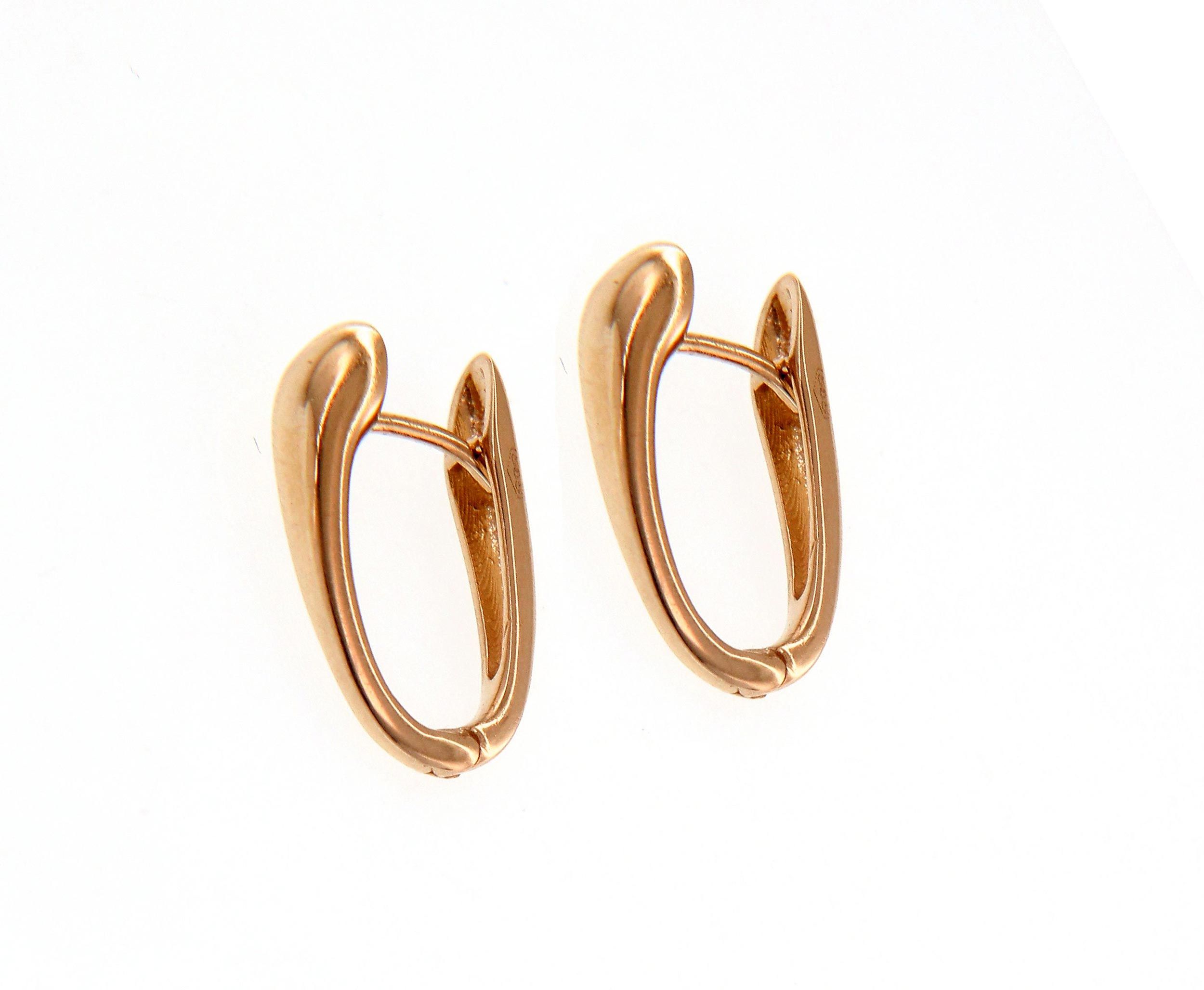 Rose gold earrings 14k (code S225677)