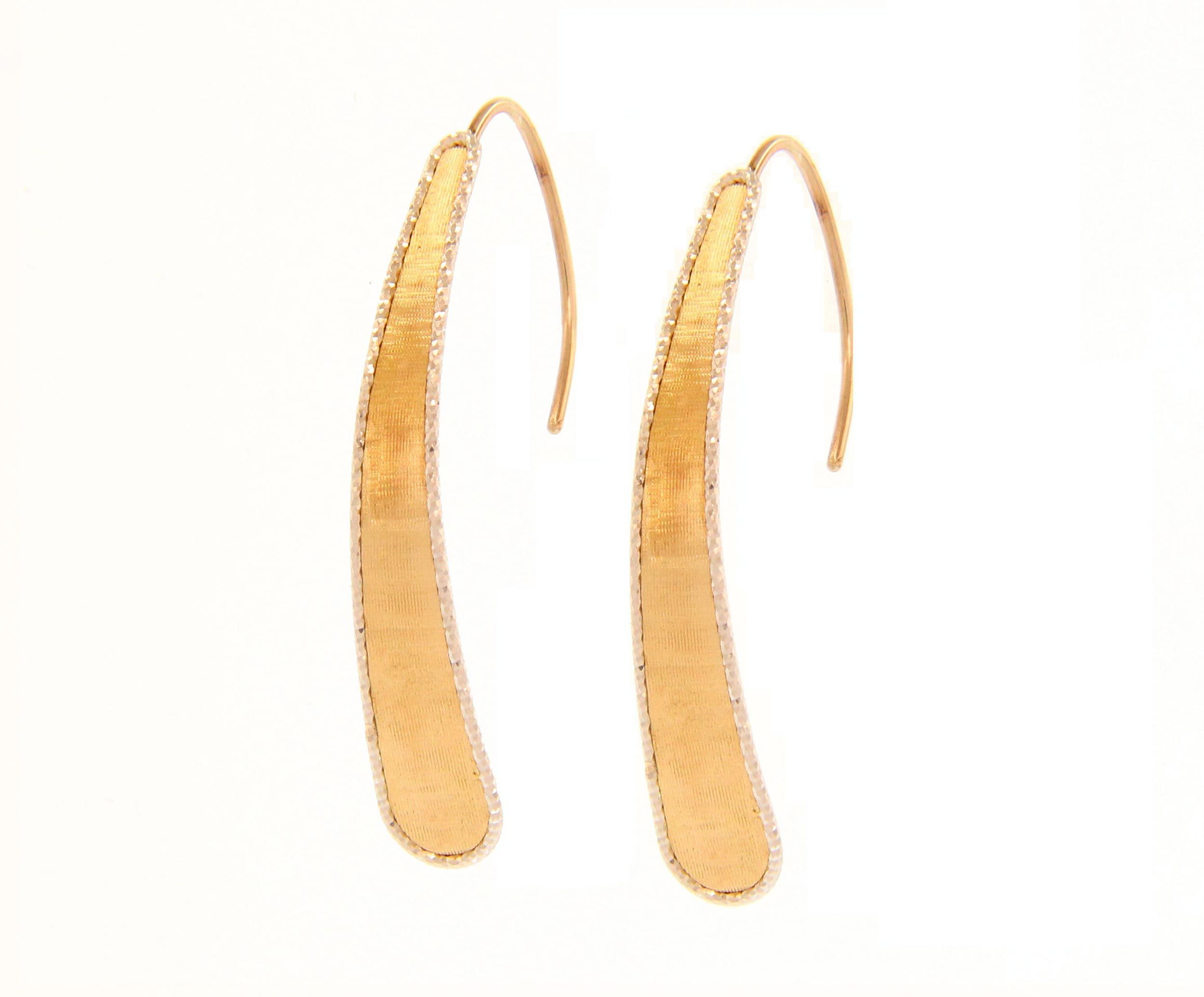 Golden earrings 14k (code S233430)