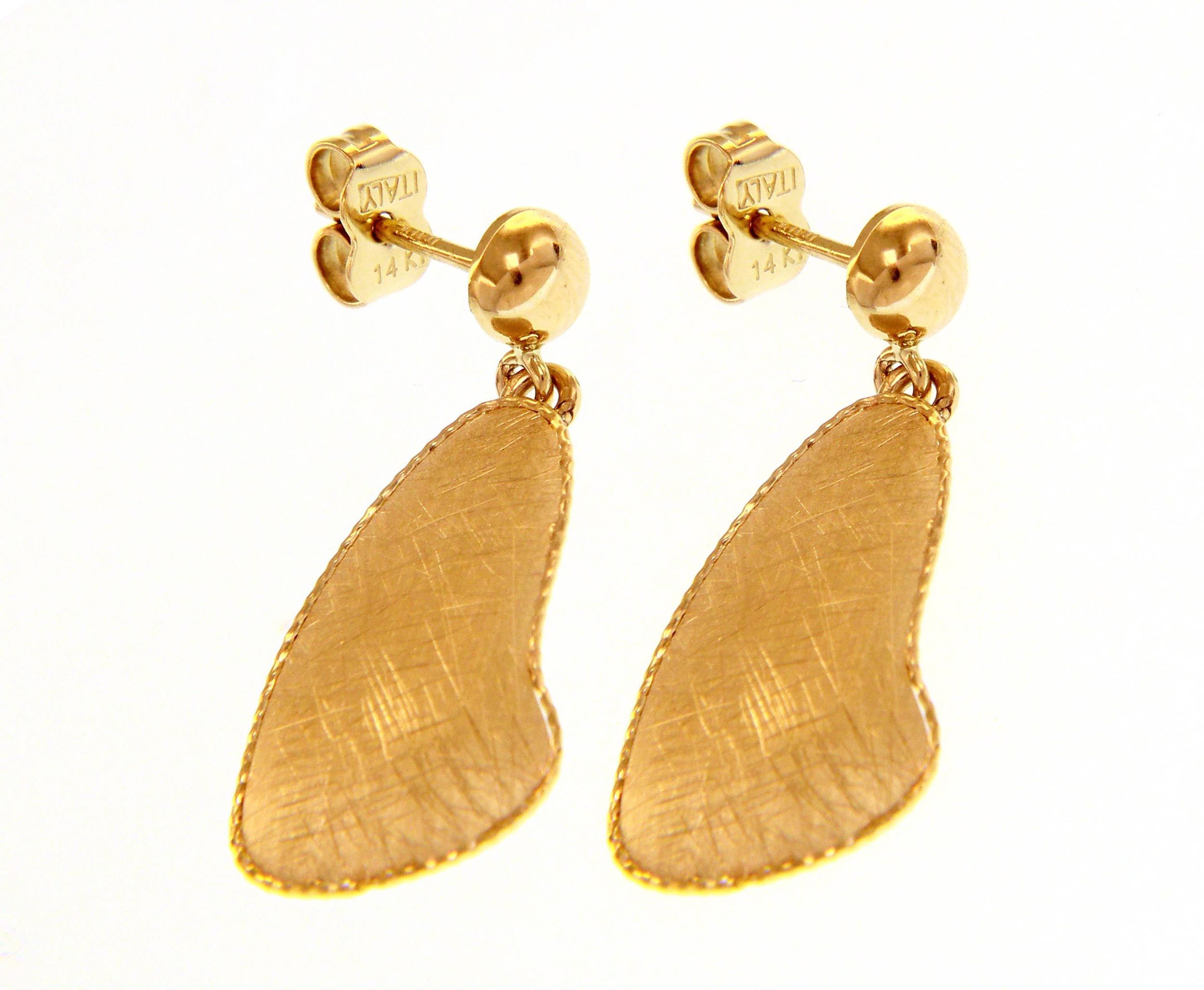 Golden earrings 14k (code S236650)