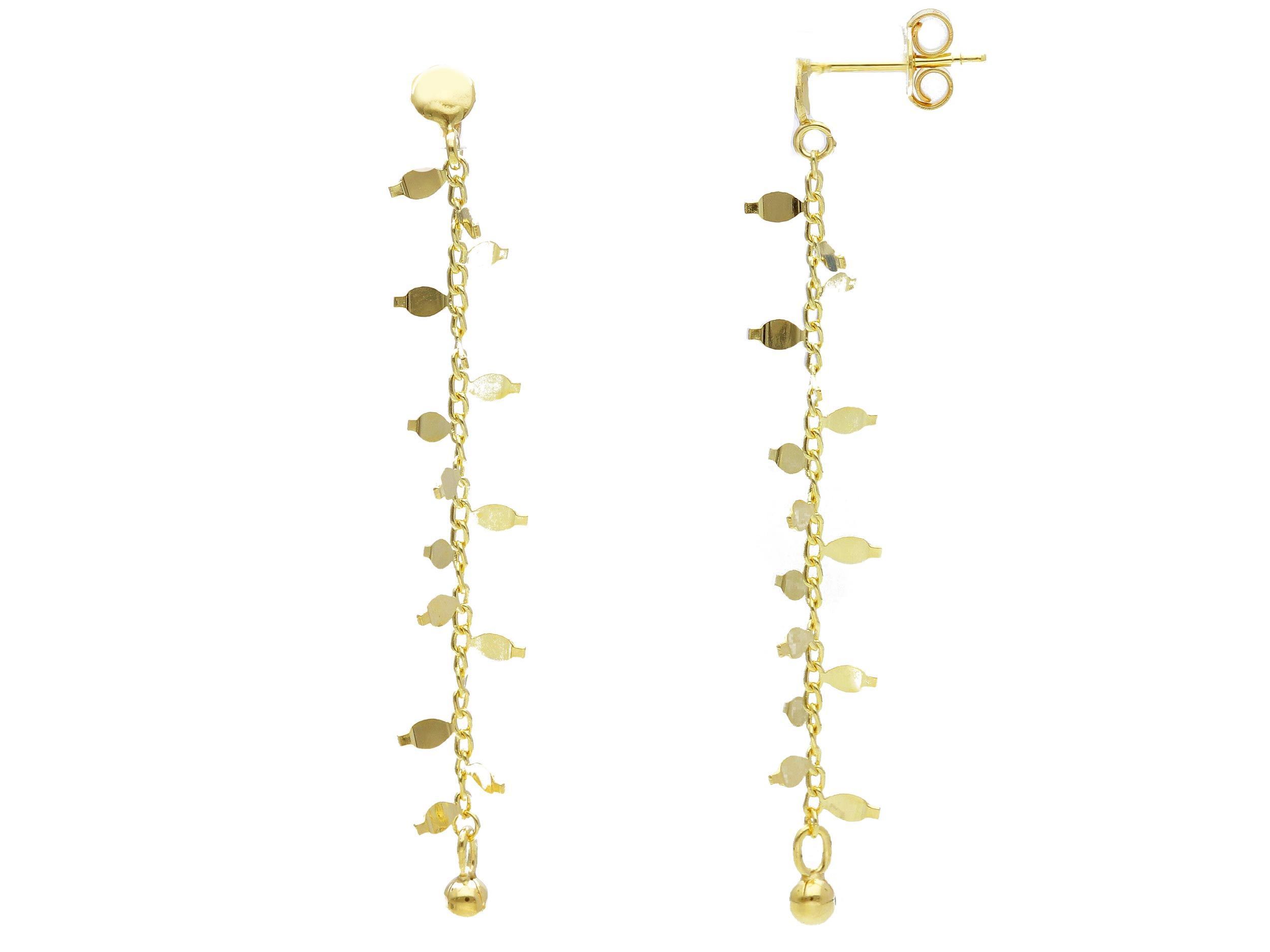 White gold earrings 14k (code S246126)
