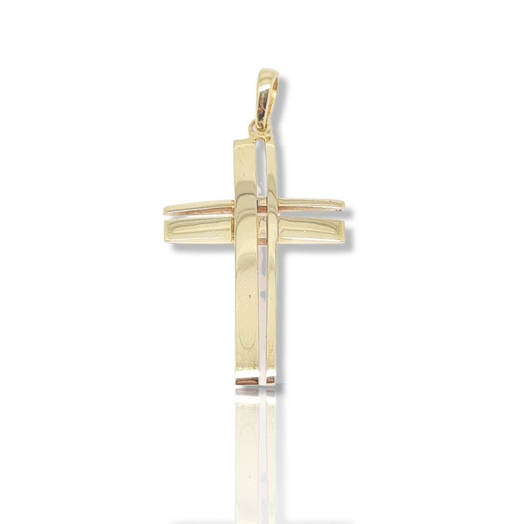 Croce in oro giallo k14  (code P1670)