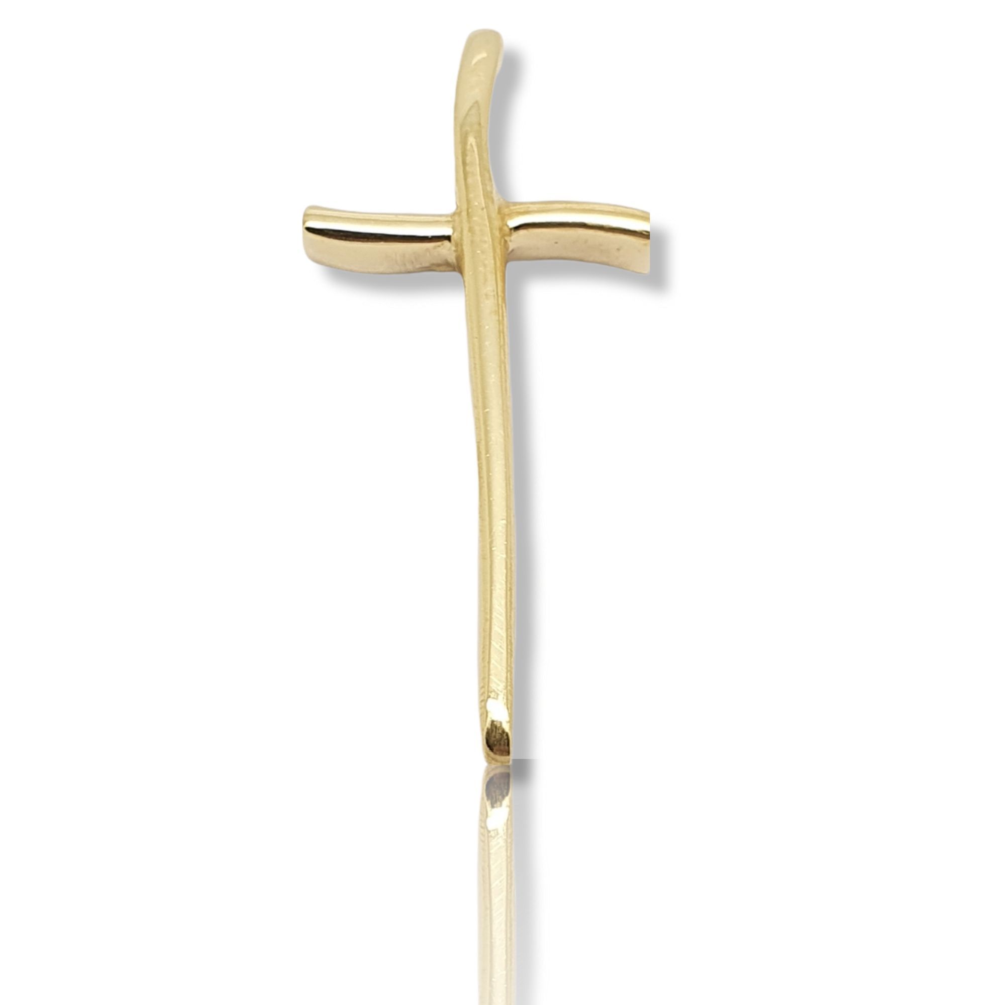 Croce in oro giallo k18 (code P2105)