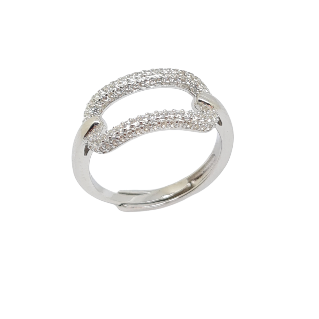 Platinum plated silver 925° ring (code FC002422)
