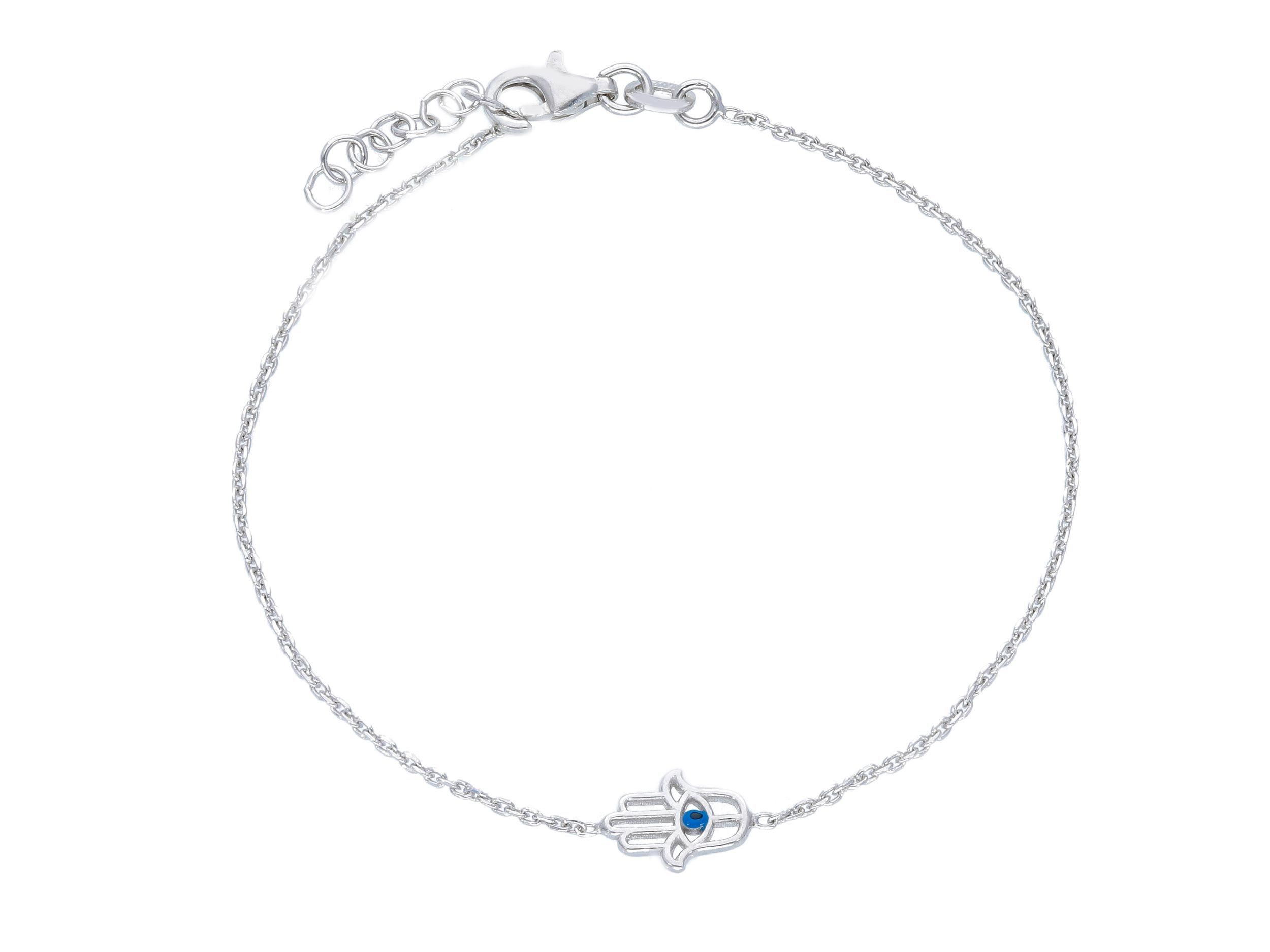  Platinum plated silver 925° FATIMA bracelet (code S256635)