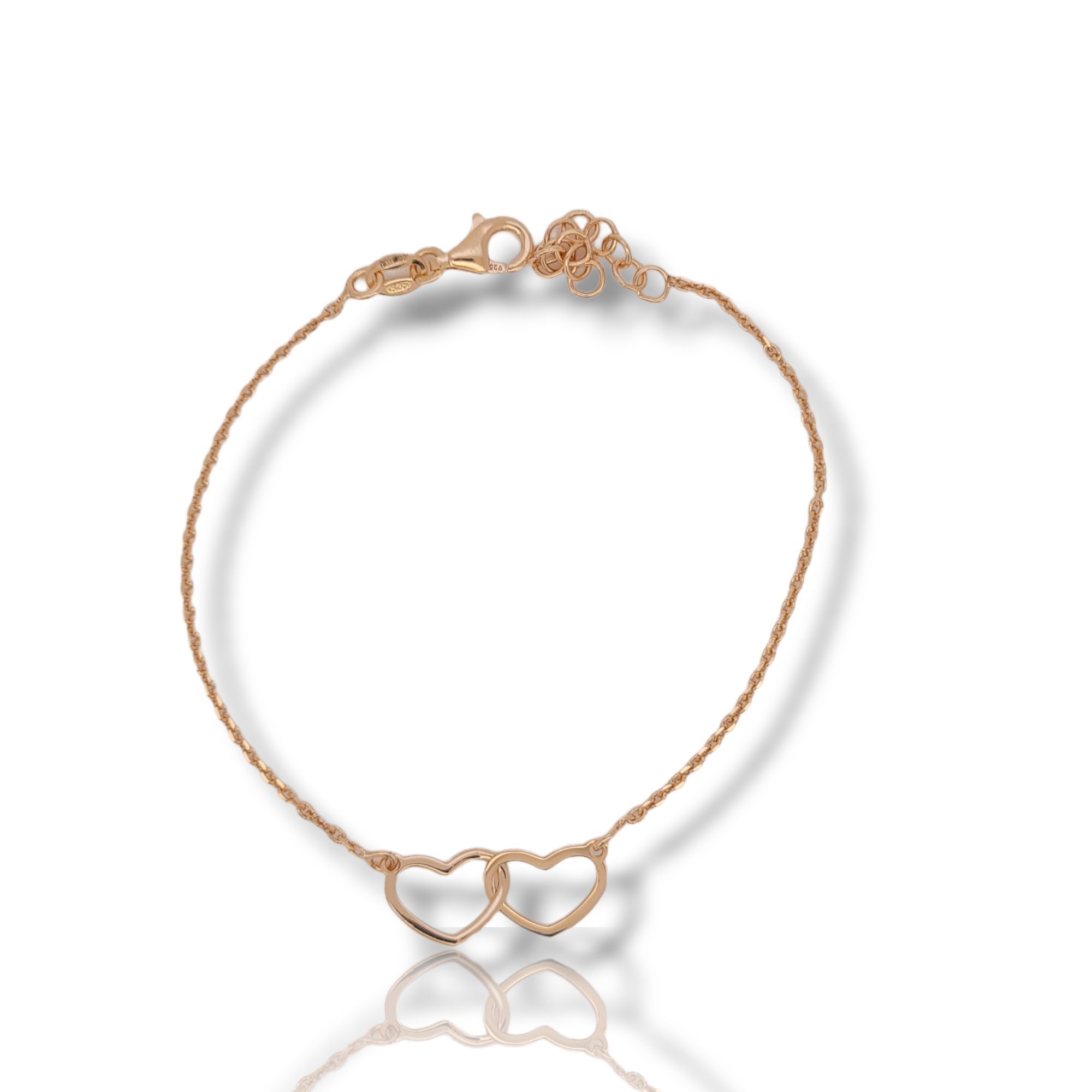 Rose gold plated silver 925° bracelet (code SHK840R)