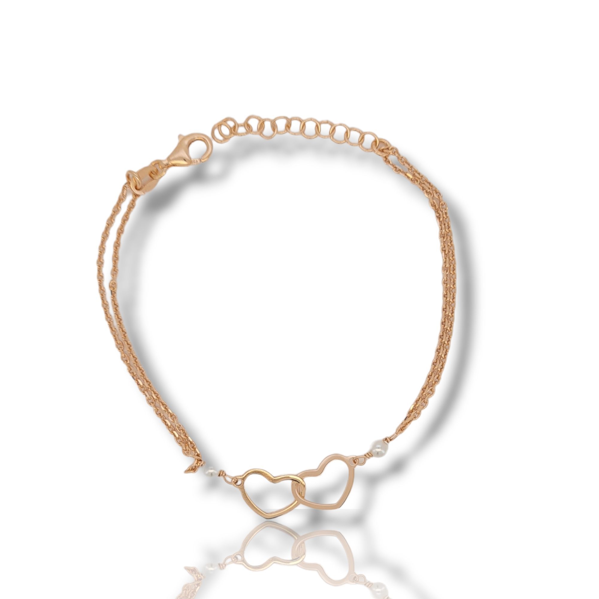 Rose gold plated silver 925° bracelet (code SHK866)