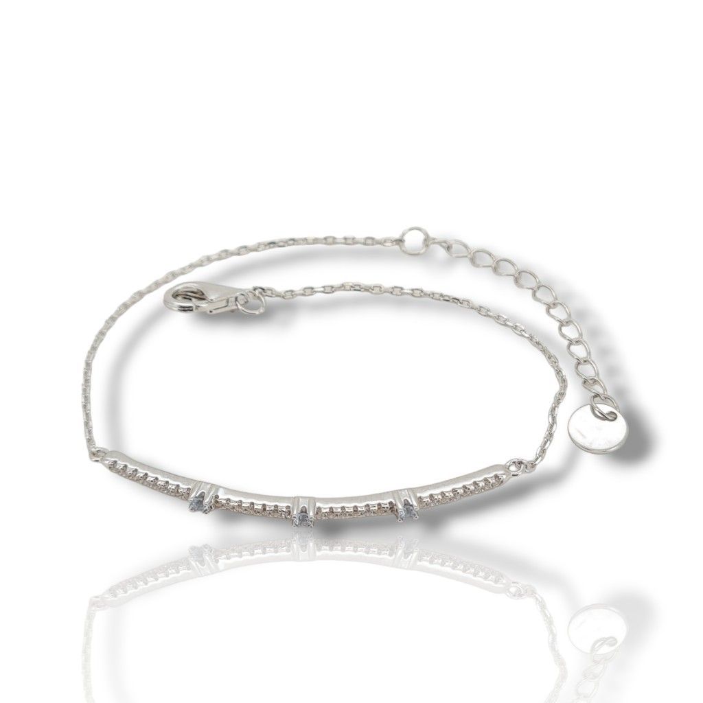 Platinum plated silver 925º bracelet (code SHK901112B)