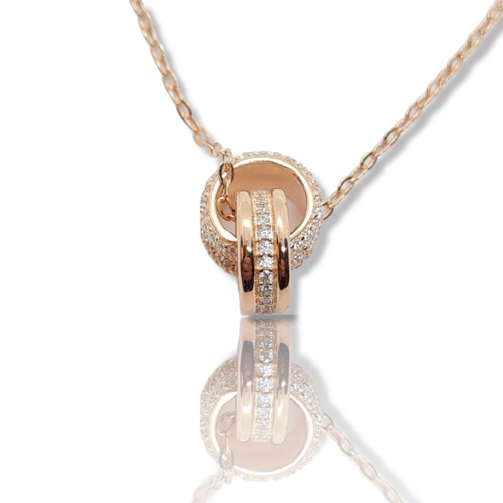 Rose gold plated silver 925° necklace  (code NE004647)