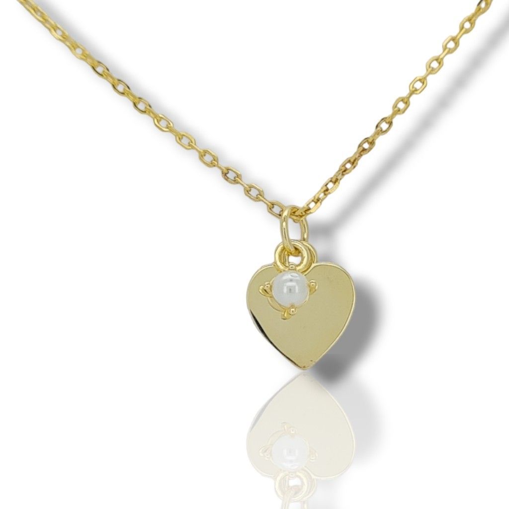 Gold plated silver 925º heart necklace (code FC0006020)