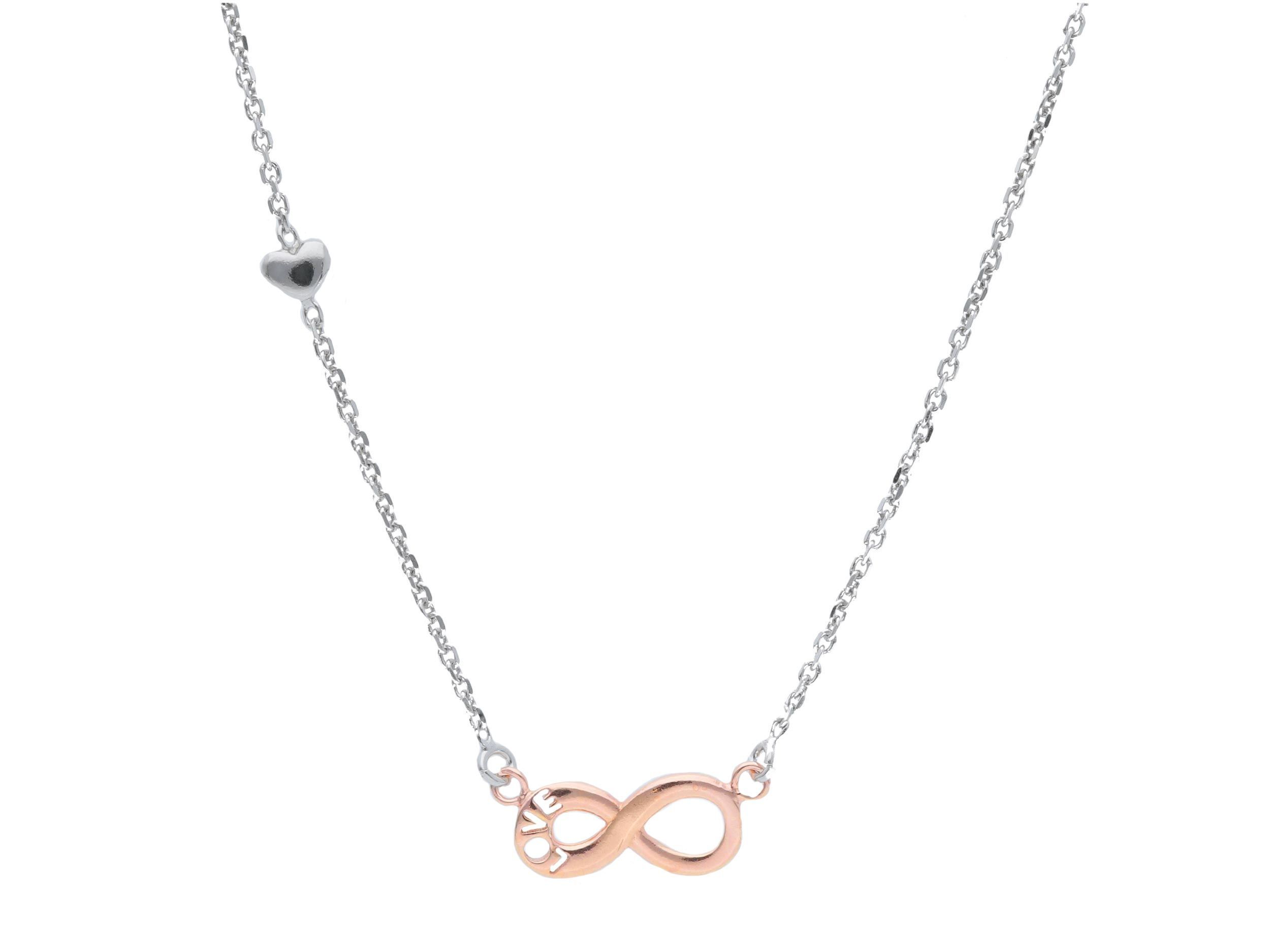 Platinum plated silver 925° necklace (code S243630)