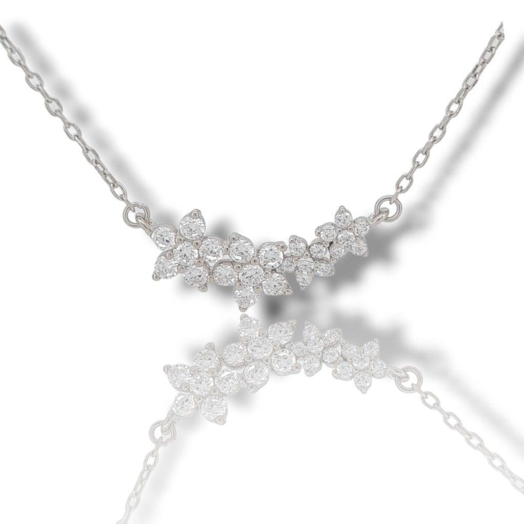 Platinum plated silver 925º necklace (code FC006778)