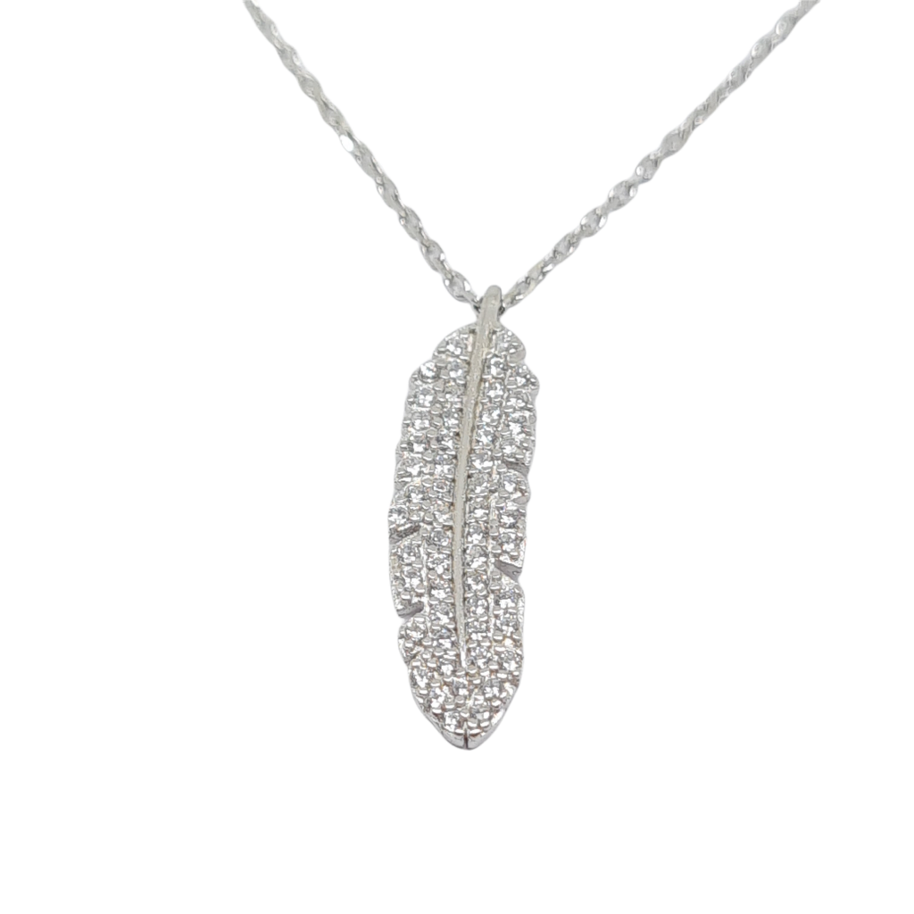 Platinum plated silver 925° necklace  (code FC003369)