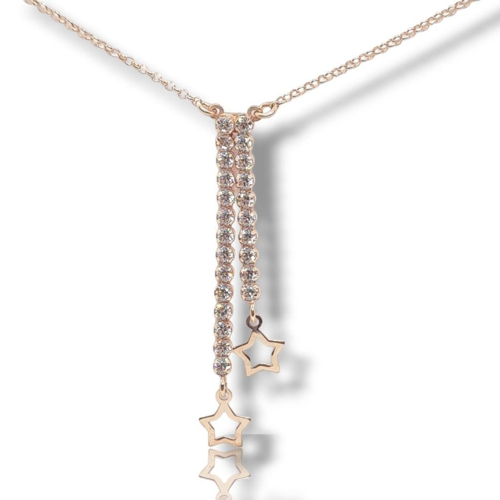 Rose gold plated silver 925° necklace  (code SHK745R)