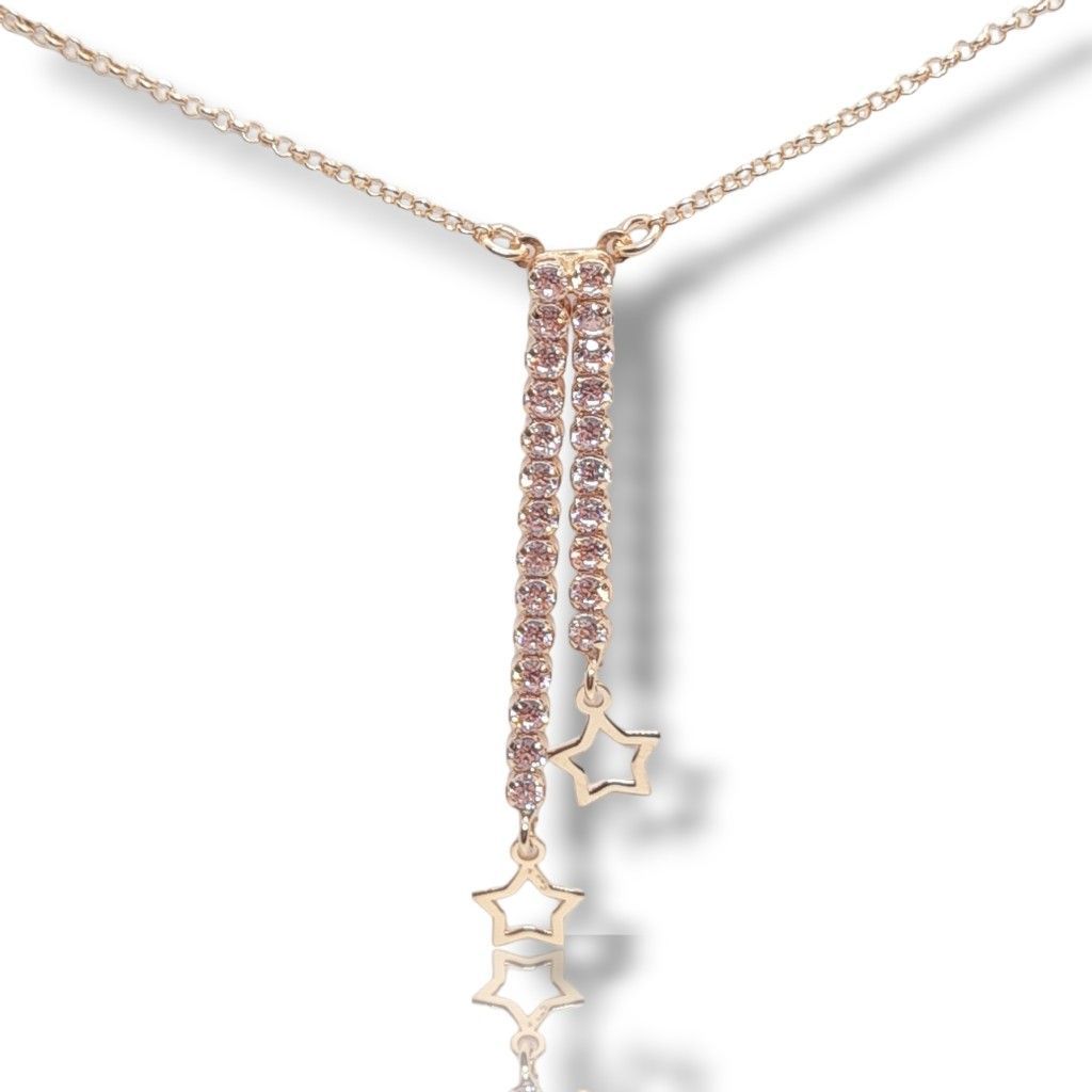 Rose gold plated silver 925° necklace  (code SHK745RR)