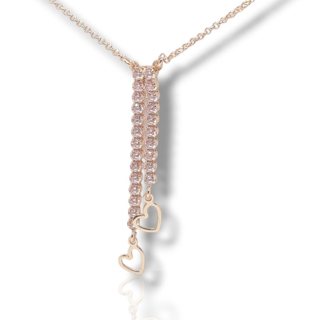 Rose gold plated silver 925° necklace  (code SHK746RC)