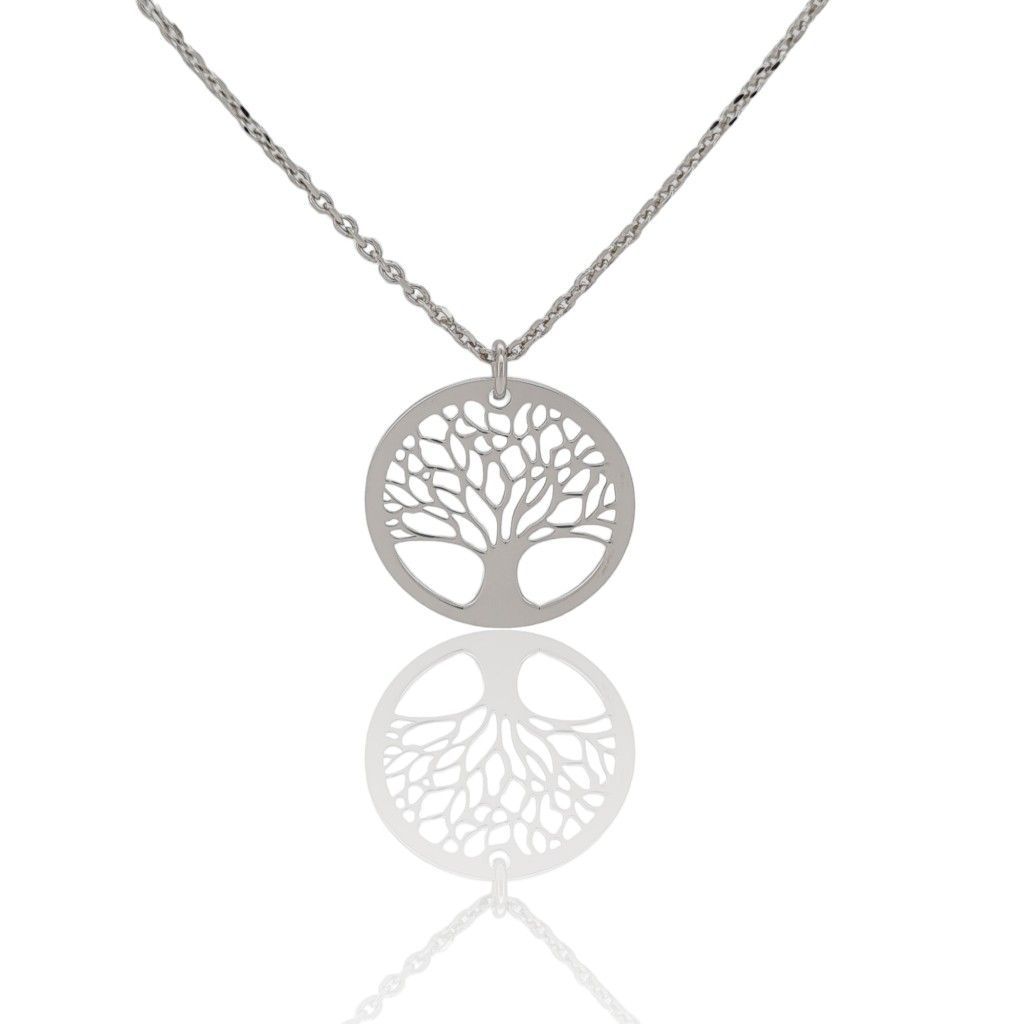 Platinum plated silver 925° necklace  (code SHK991B)