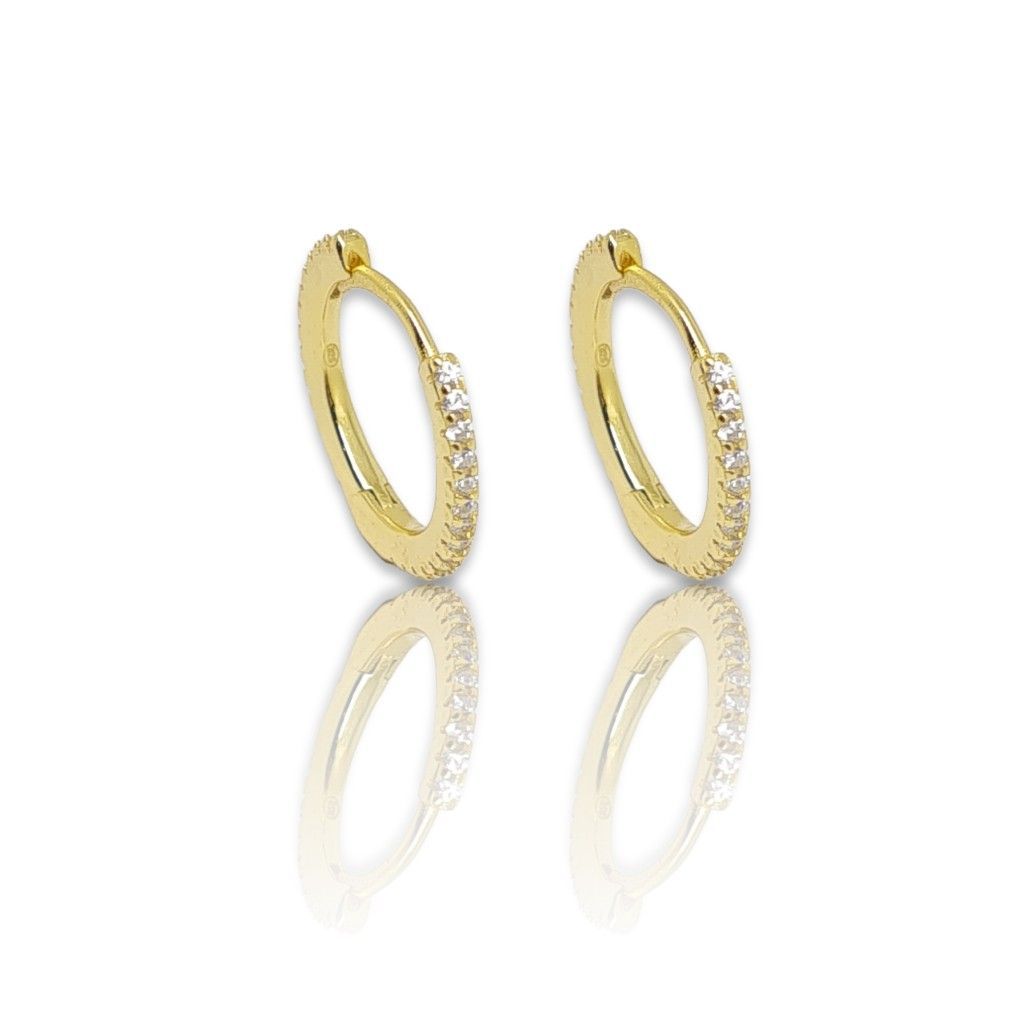 Gold plated silver 925º hoop earrings (code FC002690)