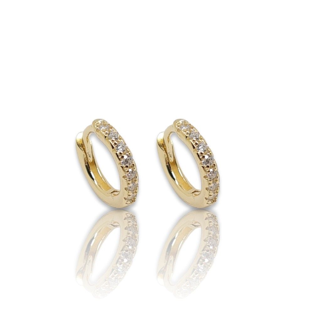 Gold plated silver 925º hoop earrings (code FC004399)
