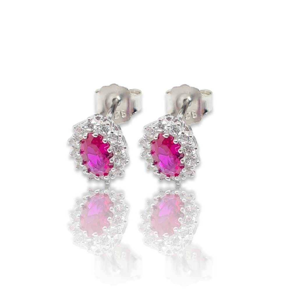 Platinum plated silver 925º earrings (code FC005492)