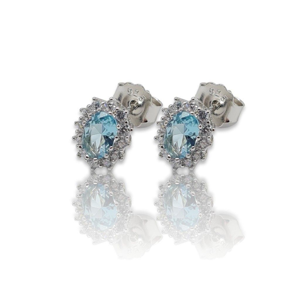 Platinum plated silver 925º earrings (code FC005496)