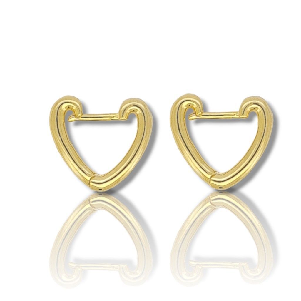Gold plated silver 925º hoop earrings(code FC006230)