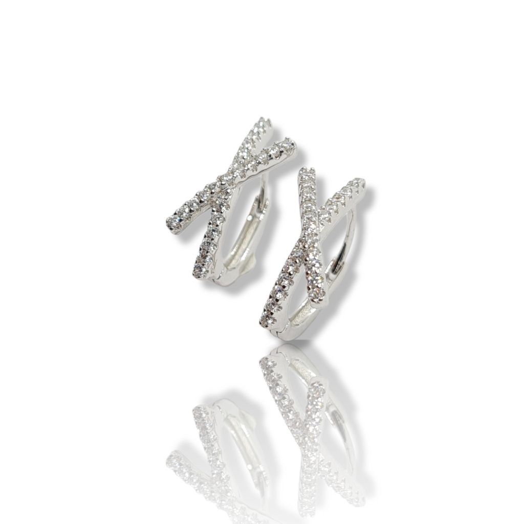 Platinum plated silver 925º earrings(code FC007323)