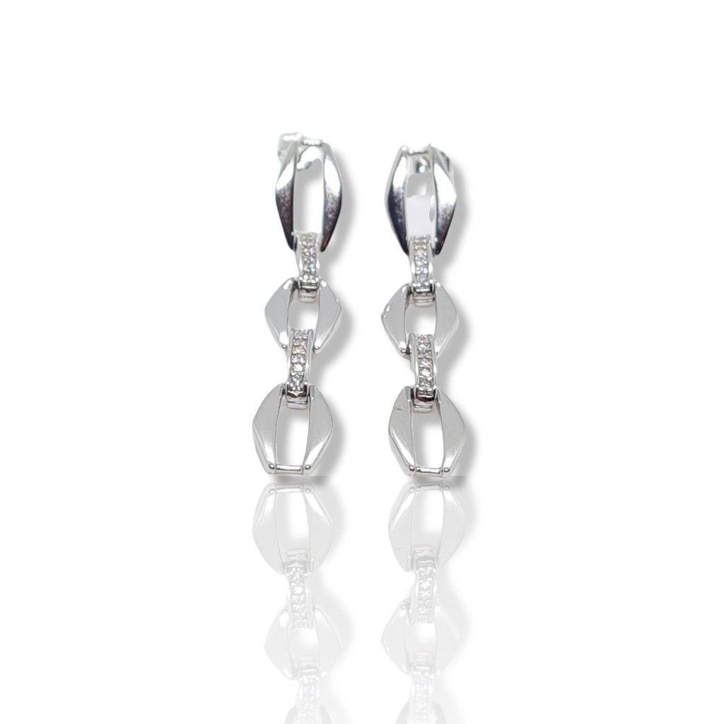Platinum plated silver 925º earrings(code EZB106296)