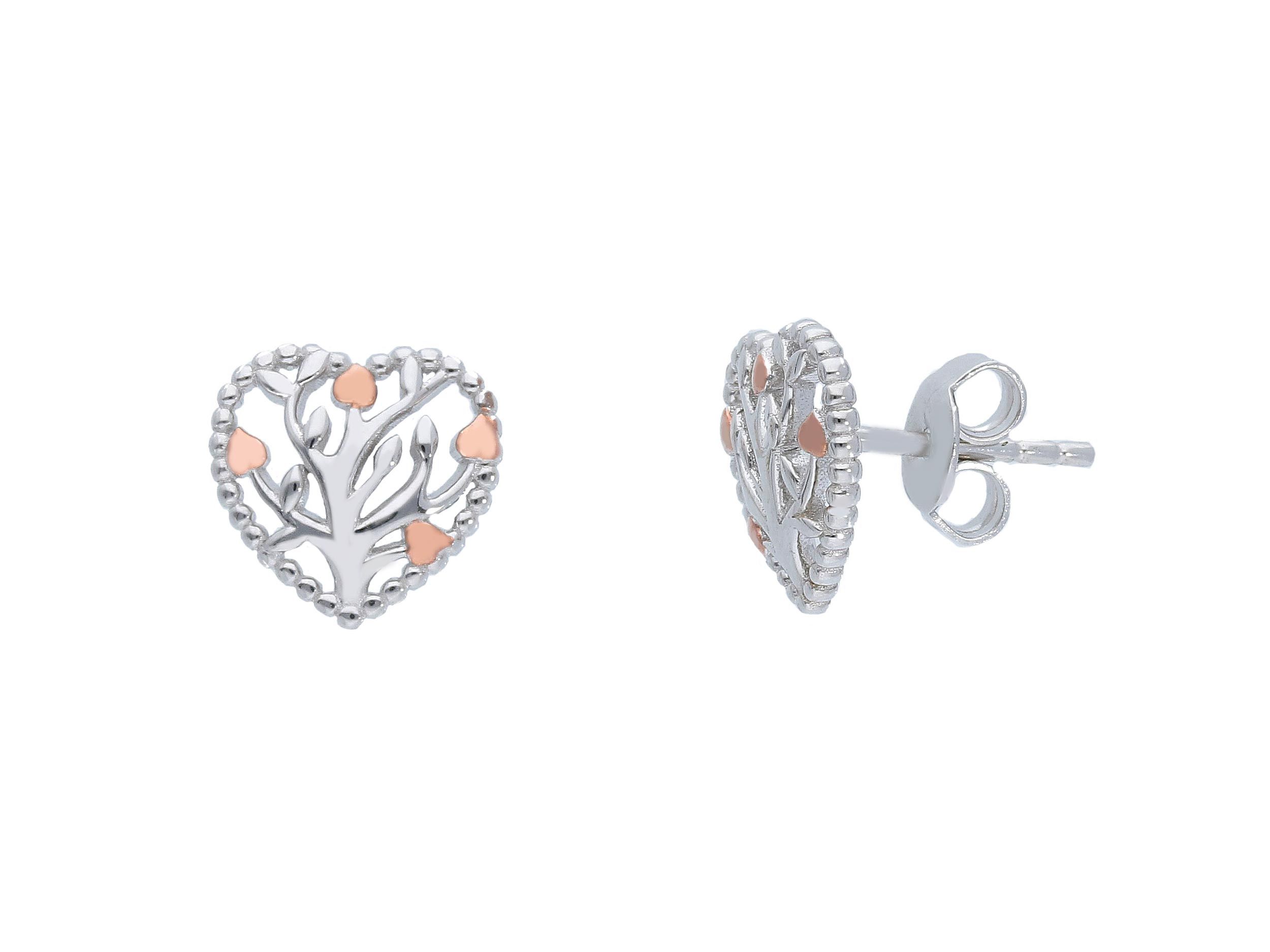  Platinum plated silver 925° earrings (code S249299)