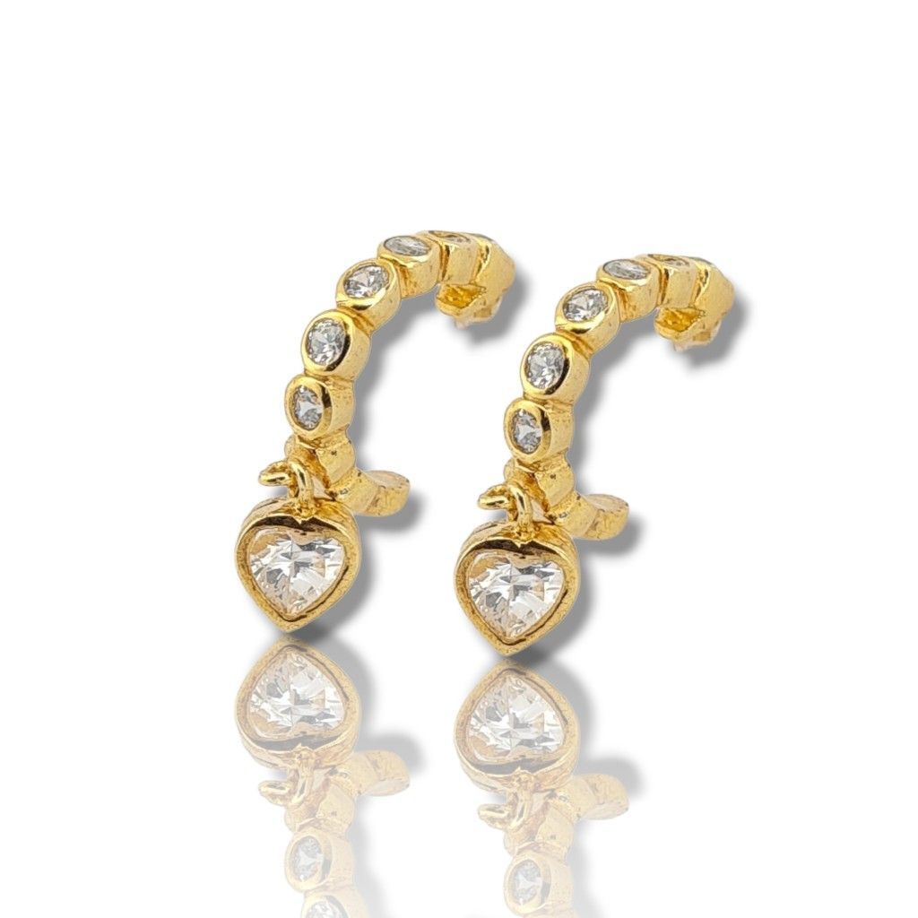 Gold plated silver 925º hoop earrings (code M2544)