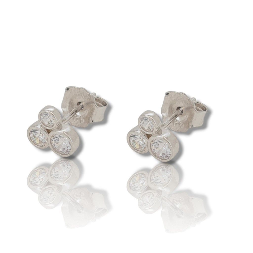 Platinum plated silver 925º earrings (code FC006637)
