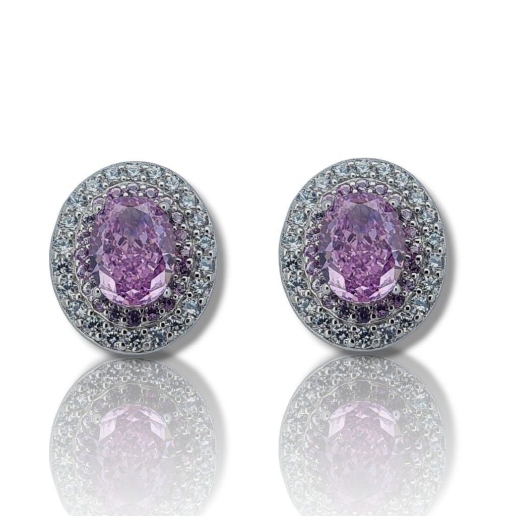 Platinum plated silver 925º earrings (code FC007874)