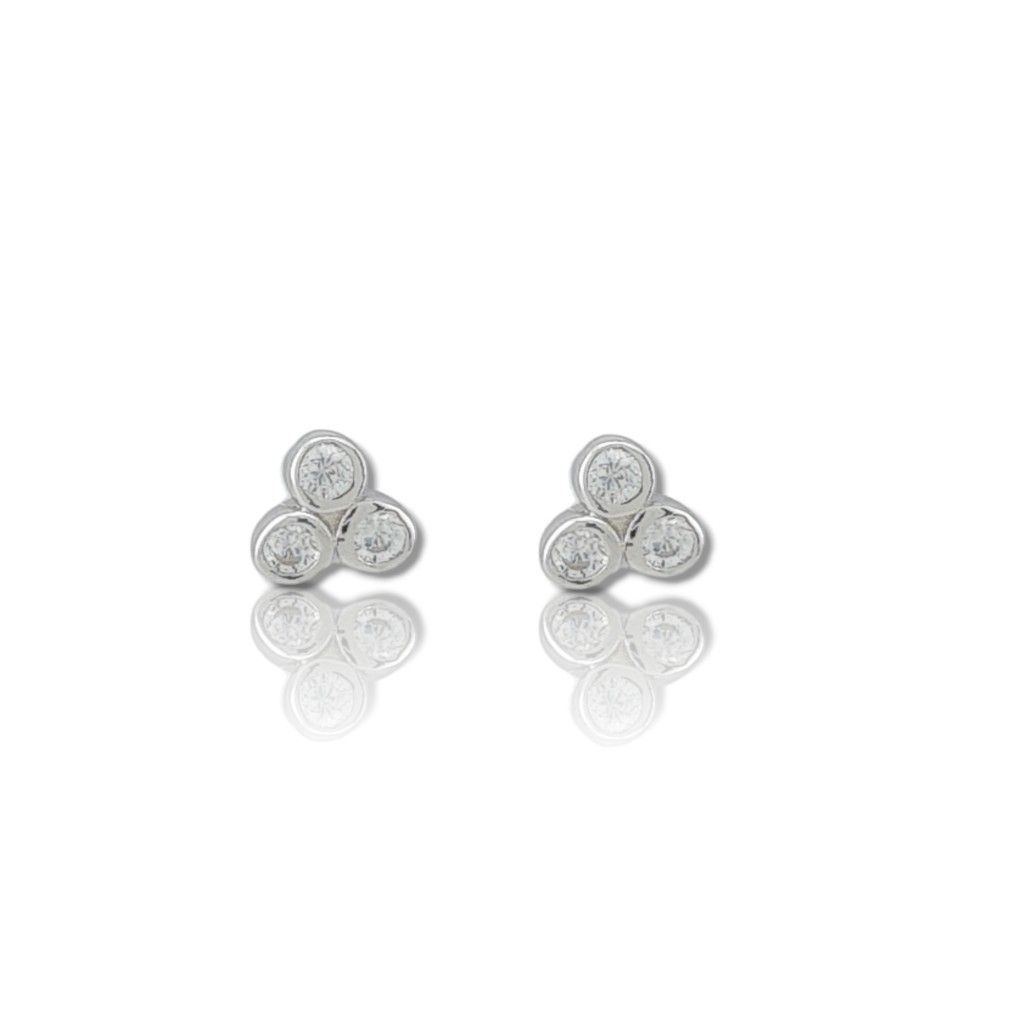 Platinum plated silver 925º earrings (code FC008814)