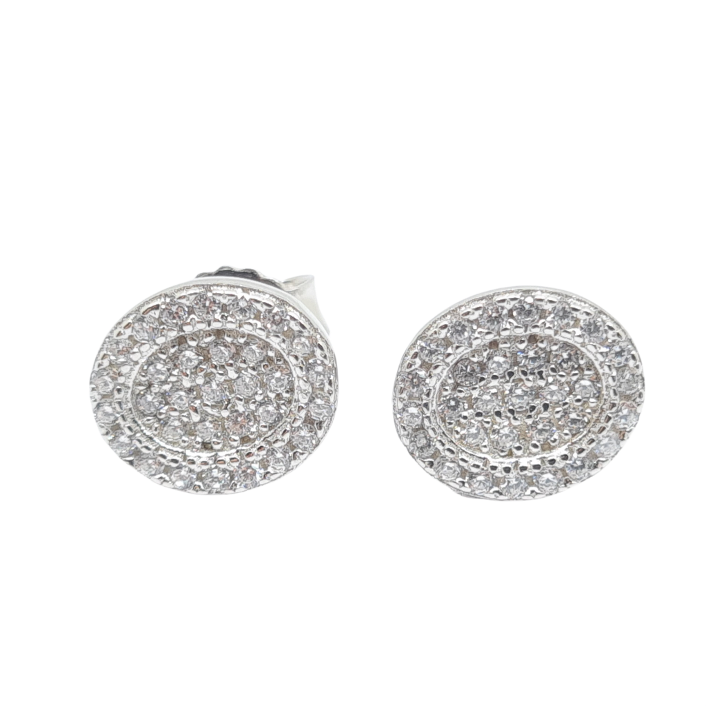 Platinum plated silver 925º earrings (code FC002726)